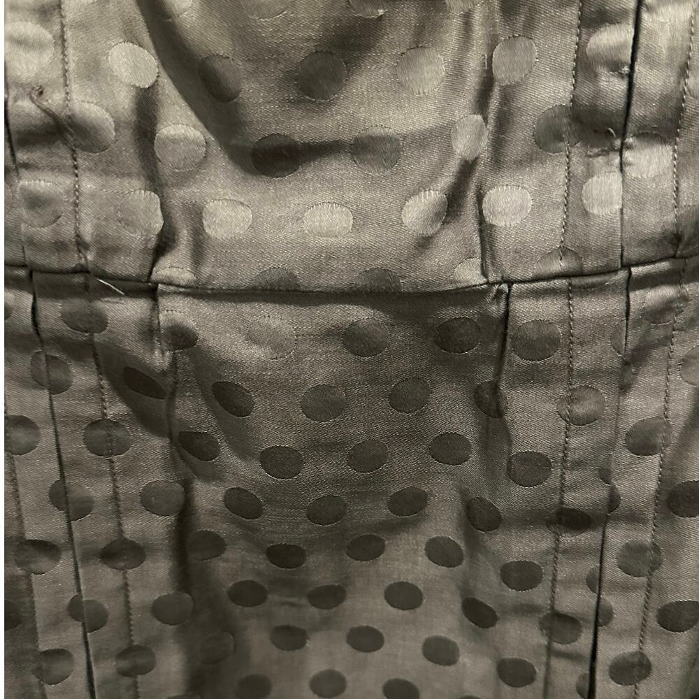 Vintage 50s Two Piece Brown Polka Dot Print Dress And Jacket Peter Pan Collar - Picture 9 of 12